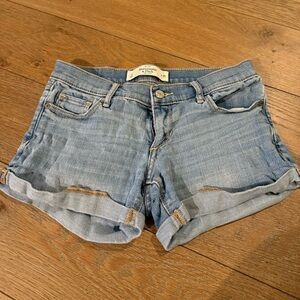 Abercrombie & Fitch Light Blue Jean Shorts